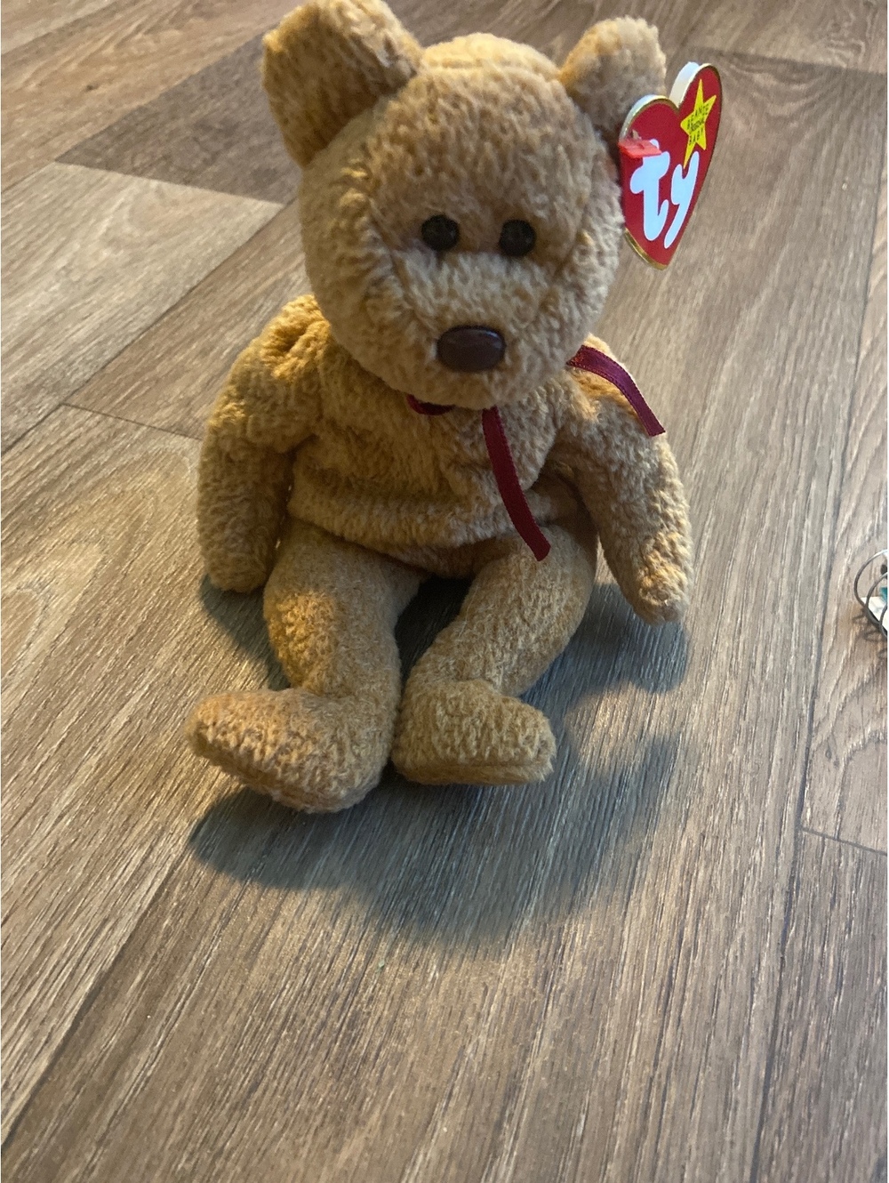 Ty Beanie Baby Curly Bear Plush Toy with Original Tag
